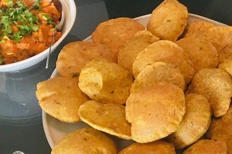 Poori Bateta (Indian Breakfast) - With Annie M.
