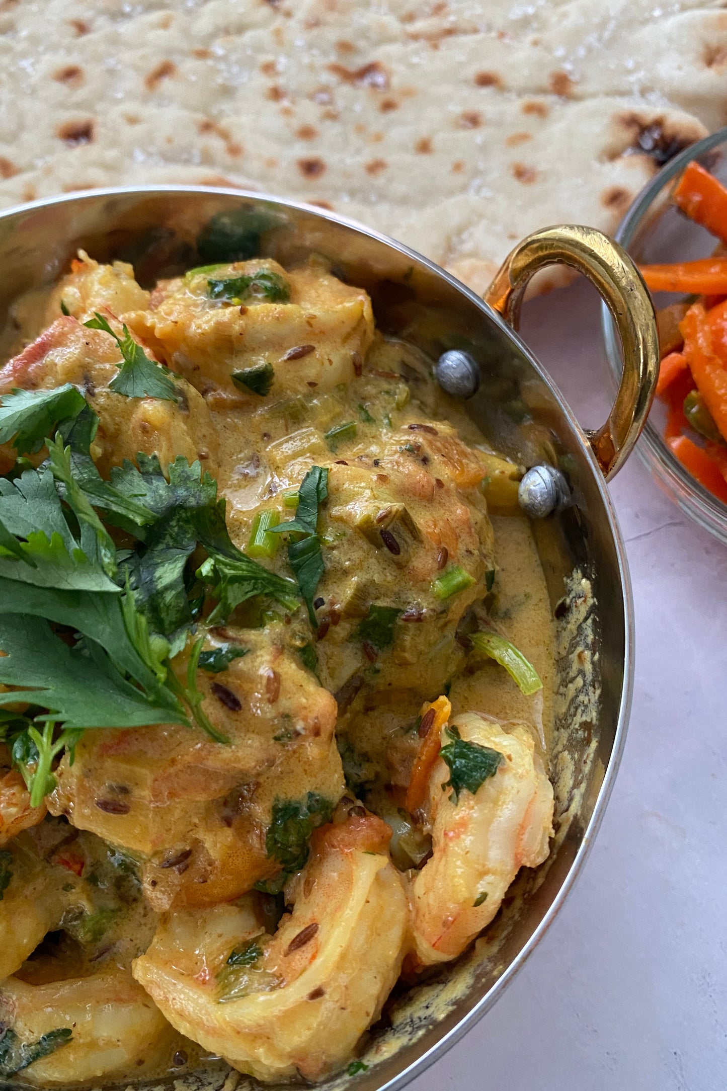 Prawns in Coconut Curry with Cumin Scented Basmati Rice - With Annie M.