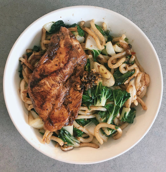 Stir-fry Chicken Udon with XO XO Sauce !