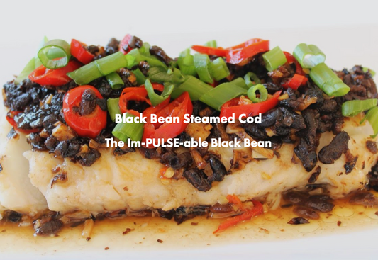 Steamed Cod with Black Bean Sauce & Peppers