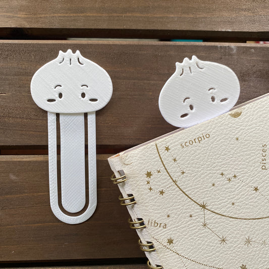 Lil Asian Designs - Bao Bookmark (White)