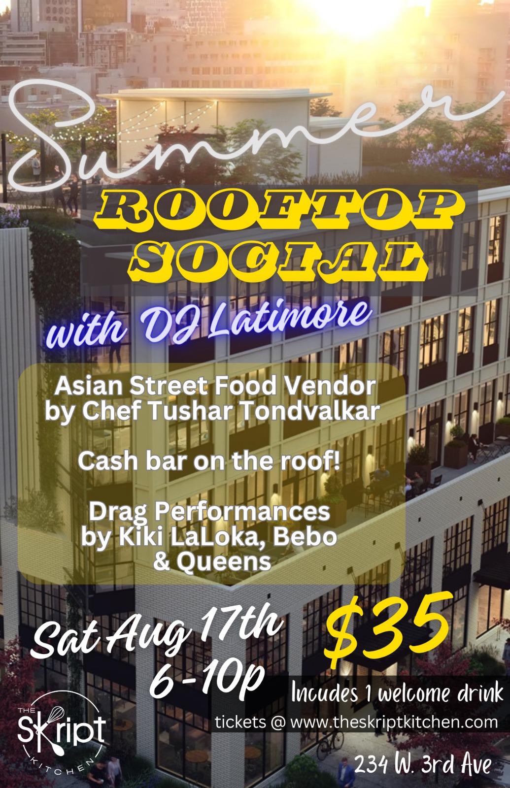 Come To Our Rooftop Summer Social!