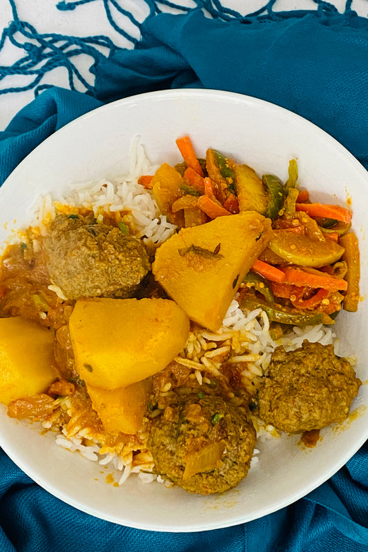 Kebab Curry & Cumin Scented Basmati Rice - With Annie M.