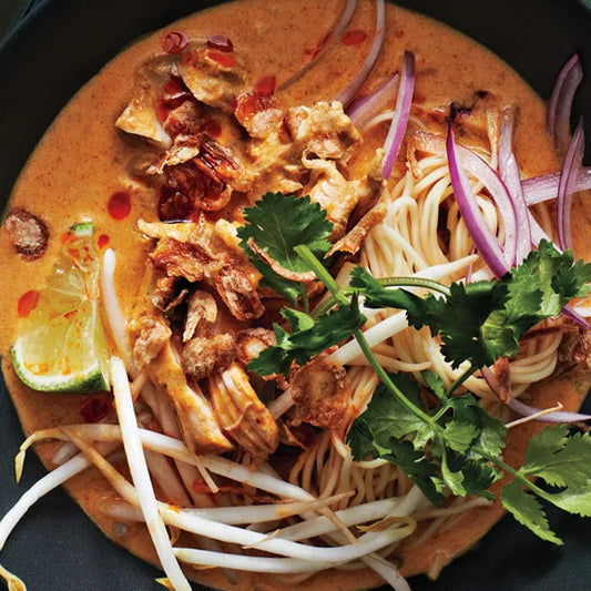 Learn to Make a Chicken Thai Khao Soi Soup Noodle from Scratch! (Vegan Available upon request)
