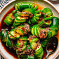 Make Healthy Mapo Tofu with Pork with Spicy Asian Cucumber Salad! (GF)